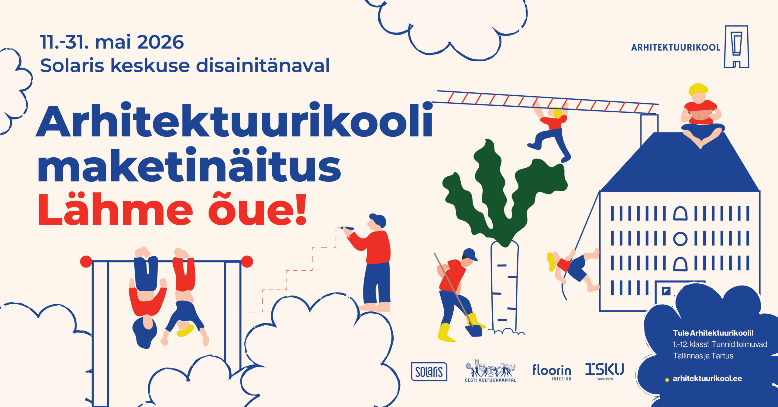 Arhitektuurikooli õpilaste maketinäitust ‘‘Lähme õue!‘‘